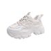 Trendy Thick-Soled Dad Sneakers For Women, Breathable Mesh, 2023 Spring And Autumn New Black Versatile Casual Sports_vogvips.com