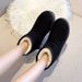 Women's Thickened Boots For The Northeast, New 2025 Winter Model, Versatile Casual Cotton Women's Plush Snow Shoes, Warm_vogvips.com