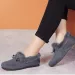 Women Winter Casual Shoes New Moccasins Soft Flat Non Slip Loafers Fashion Comfort Warm Plush Bow Slip On Female Cotton_vogvips.com