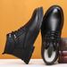 European Warm Series Martin Men's 2025 Autumn Winter British Style Fleece-Lined Wool Genuine Leather Cotton Shoes High-Top Snow Boots_vogvips.com