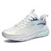 Trendy Casual Sports For Men And Women Breathable Flying Weaving Large Couple Mesh Night Running Shoes_vogvips.com