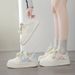 Women's Shoes Have Soft Soles And Thick Soles That Have Increased In Height. Cute Style Casual Board Shoes, Little White Shoes, Women_vogvips.com