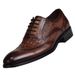 Blok British Oxford Men's Used Crocodile Pattern Leather Shoes Large Size_vogvips.com