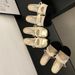French Flat-bottomed Small Fragrant Bag Head Half Slippers Women's Shoes Wear Evening Wind Mary Jane Single Shoes_vogvips.com