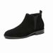 Thick-soled Tooling Boots Men's Retro Leather Outdoor Locomotive Boots Heightening Zipper Leather Martin Boots Men's Short Boots_vogvips.com