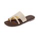 Women's Summer Fashion Roman Style Simple Toe Ring Sandals Non-Slip Indoor Outdoor Versatile Slippers_vogvips.com