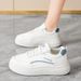 2025 Spring New White Korean Edition Ins Women's Versatile Student Thick Soled Sports Board Casual Shoes Women Sh506_vogvips.com