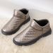 Winter New Old Beijing Cloth Shoes For Women Fashion Trend Versatile Snow Boots Slip-On Fleece Lined Thickened Soft Sole_vogvips.com