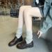 2026 New In-Stock Grape Mom Fashion Versatile High-Soled Loafers For Women, New Autumn Thick-Soled Genuine Leather Slip-On Shoes_vogvips.com
