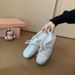 Trainee-style German Training Shoes ~ 5cm Internal Height Increase, Satin Velcro Casual Ballet Women's Racing Forrest_vogvips.com