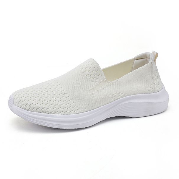 New Large Spring And Autumn Flying Weaving Lefu Cover Low Top Shallow Mouth Casual Sports One Step Single Shoe D22_vogvips.com