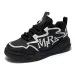 Men's New Autumn Versatile Leather Running Sneakers Height-increasing Thick-soled Dad Shoes Black Chunky Sneakers Cool_vogvips.com