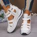 2025 New Fashion Hollow Thick-Soled Wedge Shoes Cross-Border Summer Casual Sandals For Women_vogvips.com