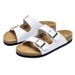 Shoes 2025 Summer New Double Breasted Cork For Men And Women Wearing Leather Face Boken One Line Cool Slippers_vogvips.com