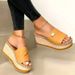 New Plus Size Summer Fish Mouth Cloth Cover, Foot Fashion, Cool Slippers, Height Increasing Wedge Heel Women's Shoes_vogvips.com