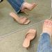 Women's Chic Open-Toe Mule Sandals – Square Toe French-Inspired Strappy Heels For Summer Suitable For Outdoor Wear_vogvips.com