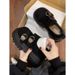 Vintage Versatile Thick-Soled Niche Gray Leather For Women 2026 Spring Fashion Mary Jane Shoes_vogvips.com