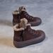 First Layer Cowhide Retro High-top Shoes For Women 2023 Double Zipper Sheepskin Short Casual Fleece-lined Martin Snow_vogvips.com