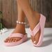 Womens Stylish Ultra Light Flip Flops Slides Soft Indoor & Outdoor Sandals Perfect For Beach, Pool, Vacation - Quick-Dry_vogvips.com