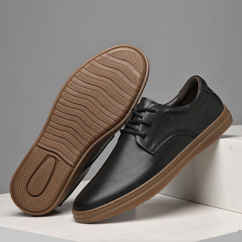 British Board Shoes Are Simple And Comfortable, Trendy With Small Leather Shoes, Work Shoes_vogvips.com