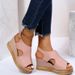 2025 New Lightweight Wedge For Foreign Trade, Cross-Border Fish-Mouth Large Size Open-Toe Buckle Strap European And_vogvips.com