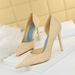 Women's Fashion Sexy Hollow-Out Stiletto Heels Pointed Toe High Heel Dress Pumps For Party & Evening Wear Pointed Toe Ultra High Heels_vogvips.com