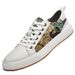 Bear Pattern First Layer Cowhide Board Shoes Men's European Station Men's Shoes Soft Sole Men's Casual Shoes One Pedal Shoes_vogvips.com