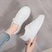 Women's White 2026 Spring New Model, Soft-soled, Comfortable The Feet, Versatile For Students, Thick-soled Shoes, Sports_vogvips.com