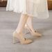 Waterproof Platform, Slim High Heels, Pointed Toe, Versatile Shallow Cut Singles, Patent Leather Sexy Women's Shoes,_vogvips.com