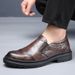 New Spring Leather Breathable Genuine Leather, Versatile Business And Casual Shoes, Round Toe, Trendy Thick Sole, One_vogvips.com