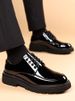 Spring Men Bright Leather Youth British Style Thick Sole Height Increasing Business Fancy Hair Stylist Dress Shoes Big_vogvips.com