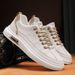 Fashionable Solid Color Low-Top Shoes, Comfortable, Non-Slip, Durable Casual Sneakers, Suitable For Men's Outdoor_vogvips.com