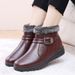 Women's 2023 New Cotton Shoes Women Winter Fleece Lined Thickened Snow Wear-resistant Non-slip Thick Sole Middle-aged_vogvips.com