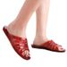 Middle-aged Outdoor Indoor Transparent Fashion Low Heel Slippers Non-slip Odor-resistant Crystal Sandals For Women No Foot Odor_vogvips.com