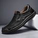 Plus-Size Trendy Driving Men's Shoes Breathable Genuine Leather Versatile Loafers Men's Business British Style Casual Le_vogvips.com