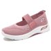 Women's Casual Shoes Middle-aged And Elderly Mother Shoes Women's Shoes Soft-soled Feet Flying Woven Shoes Breathable Mesh Single Shoes_vogvips.com