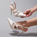 Elegant Sexy Women's High-heeled Shoes For Weddings, Pointed-toe Party Sandals With Stiletto Heels, Exclusively_vogvips.com