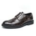 Euro Step British Style Brogue Four Seasons New Business Casual Leather Fashion Trend Lace-up Youth Men's Shoes_vogvips.com
