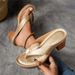 New Oversized Clip On High-heeled Fashionable Sandals With Thick Heels For Women_vogvips.com