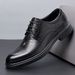 Euro Step Leather 2025 New Top Layer Cowhide High-end Formal Business Brogue Men's Youth Style Shoes_vogvips.com