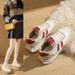 Small Niche Design Thick Soled Forrest Gump For Women, Winter New Item With Plush Dad Casual Sports Shoes_vogvips.com