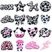 Cow Style Shoe Flower Shoe Buckle PVC Soft Rubber Shoe Accessories Accessories Sandals Decorative Buckle_vogvips.com