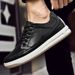 Board Shoes Inner Height Increase Cowhide Breathable Leather Sot Sole One Pedal Casual Shoes_vogvips.com