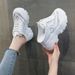 Height Enhancing Closed Toe Slippers For Women New Mesh Platform Thick Soled High Heeled Half Slippers For Outdoor Wear_vogvips.com