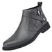Martin Boots Leather Boots Style Men's Tooling Boots Medium Help Men's Short Boots_vogvips.com