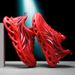 Shoes Men Fashion Athletic Sports Blade Cushioning Sneakers Knit Jogging Trainers Flame Printed Lightweight Running Shoe_vogvips.com