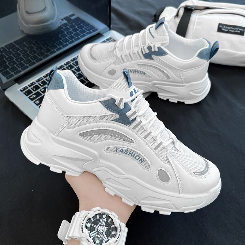 Men’s Shoes Men's Sports Shoes Casual Mesh Daddy Fashion Shoes Men's Shoes Spring New All Match Trendy Running White Shoes Men's_vogvips.com