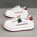 XYY258 New 2024 Autumn Travel Shoes Heightened White Shoes Breathable Versatile Thick Bottom Wear Resistant Dad Shoes_vogvips.com