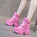 Height-Increasing Snow With Fleece, Thickened Sole, Waterproof Cotton Shoes For Women, 2025 Winter New Style, Northeast_vogvips.com