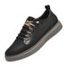 Round Head Shallow Mouth Breathable Casual Board Shoes Two-layer Cowhide Sewing Sole Wear-resistant And Durable Men's Sports Small Leather Shoes_vogvips.com